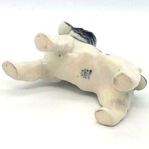 Black White Vintage American Cocker Spaniel Porcelain Figurine AS IS - Picture 12 of 12
